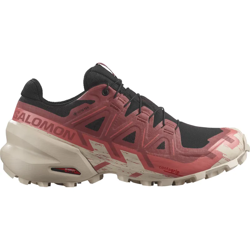 Salomon Speedcross 6 GTX Women's Trail Running Shoe Black/CowHide